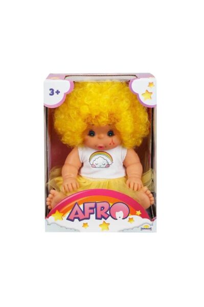 Afro Kıvırcık Saçlı Bebek 23 Cm -