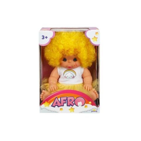 Afro Kıvırcık Saçlı Bebek 23 Cm -