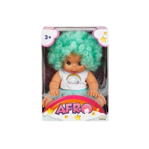 Afro Kıvırcık Saçlı Bebek 23 Cm -