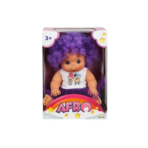 Afro Kıvırcık Saçlı Bebek 23 Cm -
