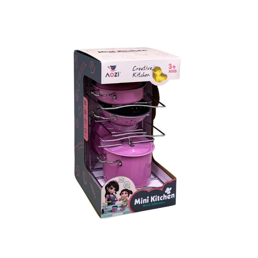 Oyuncak Pembe Tencere Seti 36