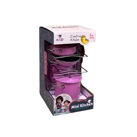 Oyuncak Pembe Tencere Seti 36