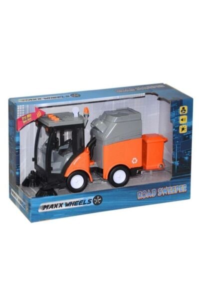 Maxx Wheels Sesli Ve Işıklı Çöp Süpürme Temizlik Aracı