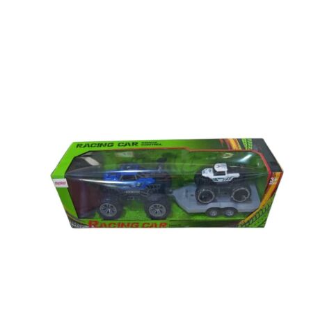 Şarjlı Uzaktan Kumandalı Devamlı Işıklı Römorklu Çekici Arazi Arabası