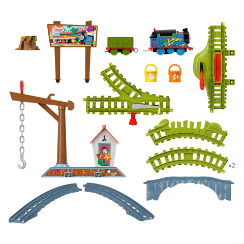 Fisher Price Thomas ve Arkadaşları Boya Teslimatı Motorlu Tren Seti HTN34