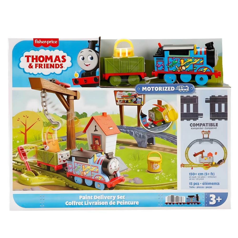 Fisher Price Thomas ve Arkadaşları Boya Teslimatı Motorlu Tren Seti HTN34