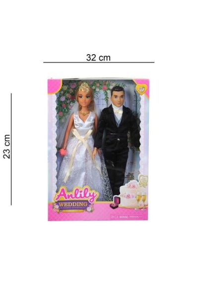 Kutulu Anlily Gelin ve Damat Bebek