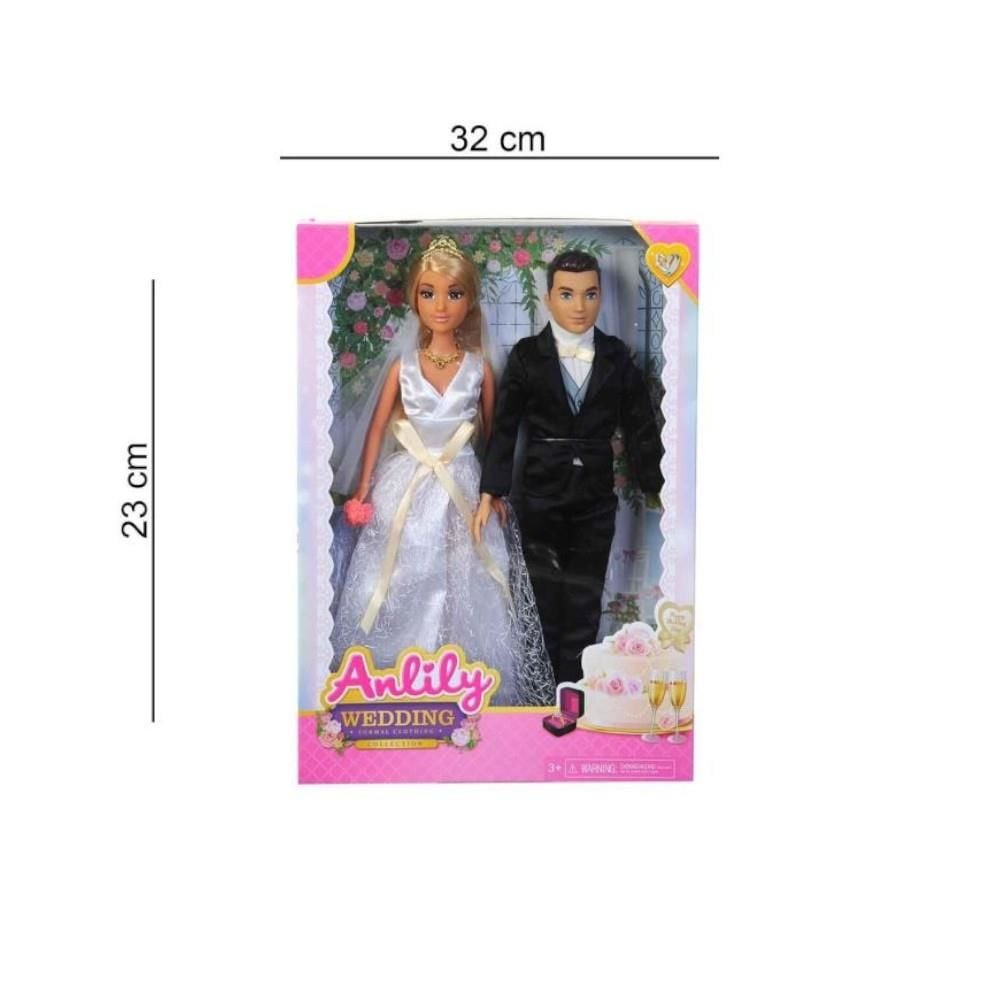 Kutulu Anlily Gelin ve Damat Bebek