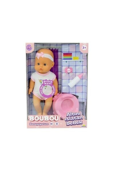 Boubou Altını Islatan Sesli Bebek Seti 30 Cm.