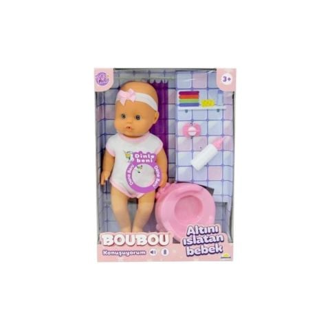 Boubou Altını Islatan Sesli Bebek Seti 30 Cm.