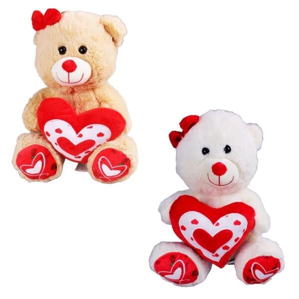 PELUŞ 30 CM KIRMIZI TOKALI AYI