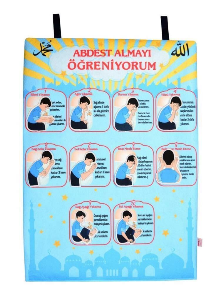 Cırtlı Pano Abdest Almayı Öğreniyorum