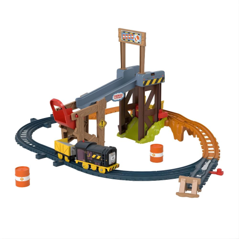 Fisher Price Thomas ve Arkadaşları Diesel Yükleme ve Kaldırma İnşaat Seti JBW20