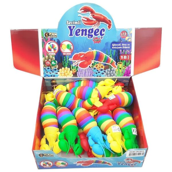 Renkli Işıklı Yengeç 18 Li CN1923 (1 Adet)