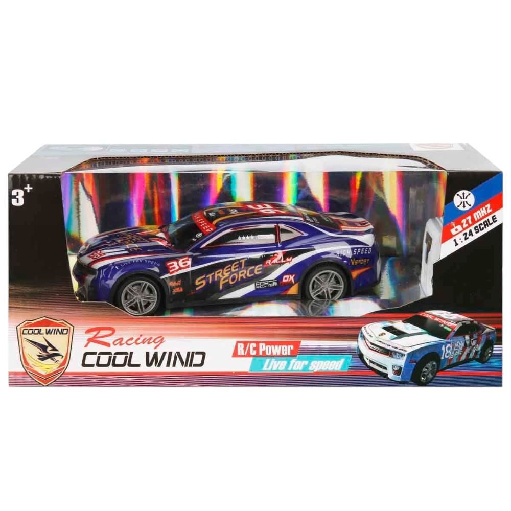 1:24 Cool Wind Uzaktan Kumandalı Mavi Yarış Arabası