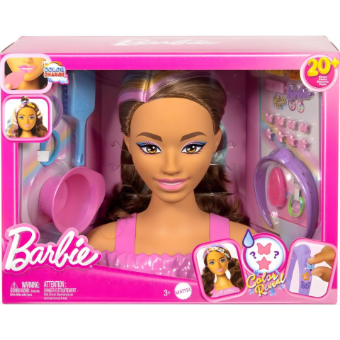 Barbie Saç Tasarımı Büstü Kahverengi Saçlı JFG82