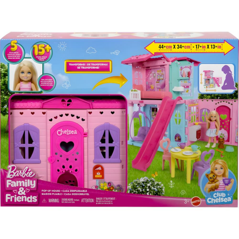 Barbie Chelsea Açılır Bebek Evi Oyun Seti JFW49