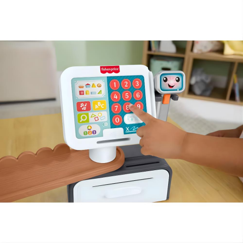 Fisher Price Sesli Eğlen ve Öğren Market Kasası JGW99