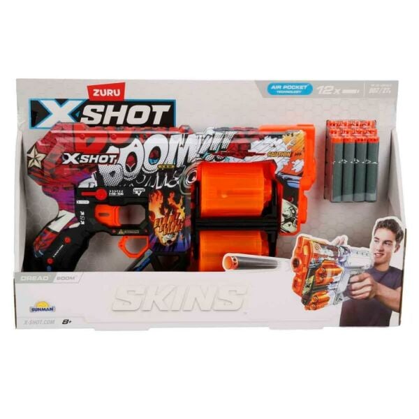 X-Shot Skins Dread 12 Mermili Sünger Dart Atan Silah 31 cm