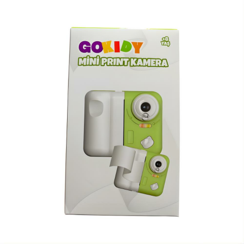 Anında Baskı Yapabilen Dijital Çocuk Kamerası – 1080P, HD Ekran, Selfie ve Müzik Özellikli