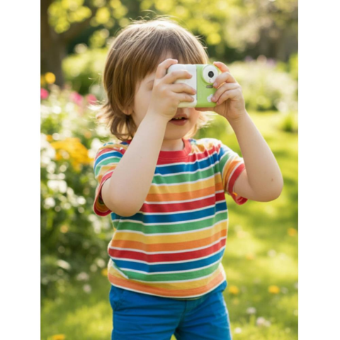 Anında Baskı Yapabilen Dijital Çocuk Kamerası – 1080P, HD Ekran, Selfie ve Müzik Özellikli