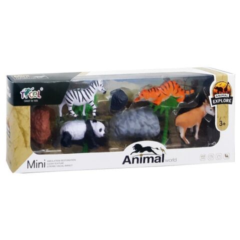 Tropikal Ormanda Hayvan Figürleri PG8588A/B