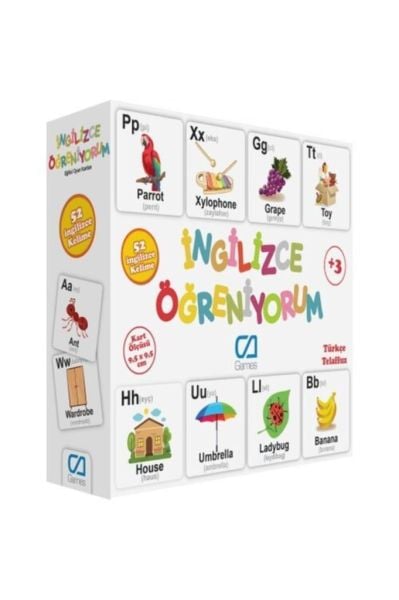 İngilizce Öğreniyorum - Eğitici Oyun Kartları