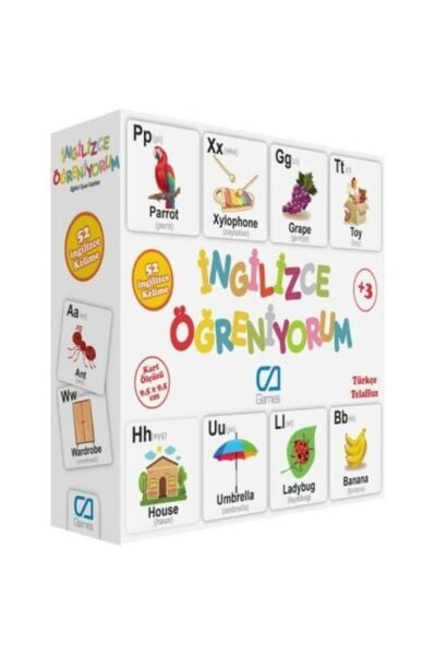 İngilizce Öğreniyorum - Eğitici Oyun Kartları