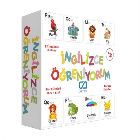 İngilizce Öğreniyorum - Eğitici Oyun Kartları