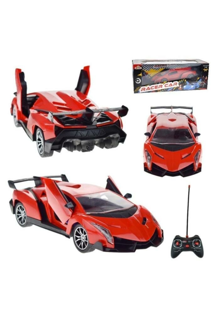 Uzaktan Kumandalı Şarjlı Full Fonk Lambo Kapıları Açılan Kırmızı 1:16 Araba