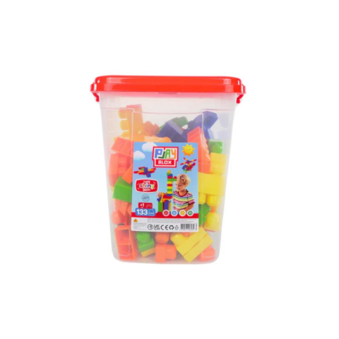 Playblox Block Shine Yapı Taşları - 133 Parçalı Kova