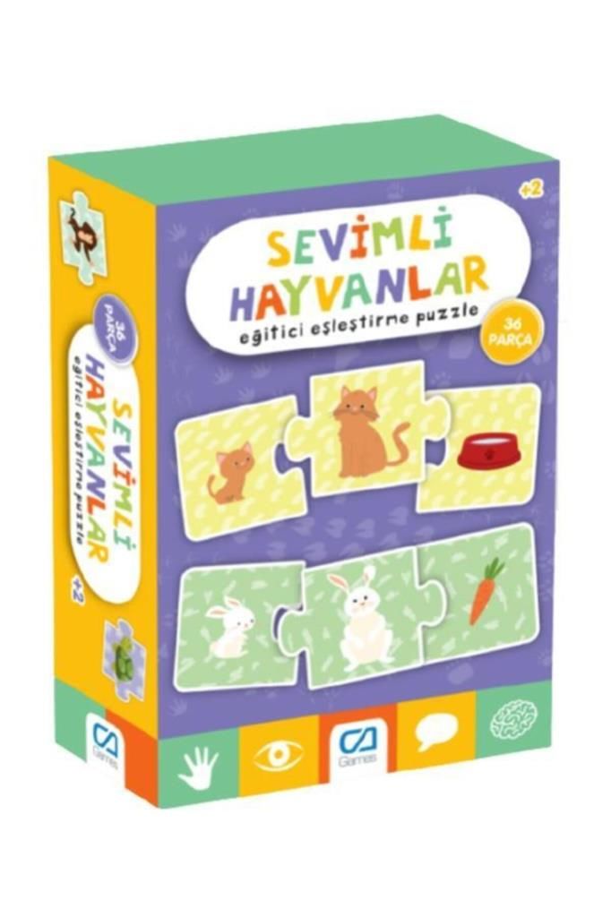 CA Games +2 Yaş Sevimli Hayvanlar 36 Parça Puzzle ()