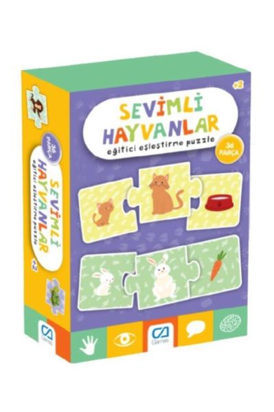CA Games +2 Yaş Sevimli Hayvanlar 36 Parça Puzzle ()