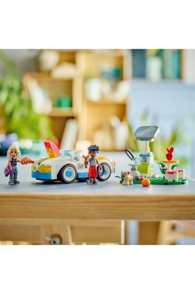 LEGO ® Friends Elektrikli Araba ve Şarj İstasyonu Oyuncağı 42609 (170 Parça)