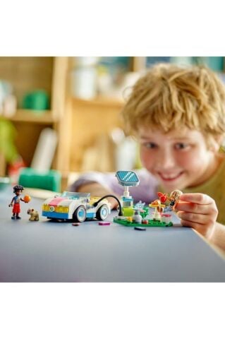 LEGO ® Friends Elektrikli Araba ve Şarj İstasyonu Oyuncağı 42609 (170 Parça)