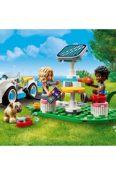 LEGO ® Friends Elektrikli Araba ve Şarj İstasyonu Oyuncağı 42609 (170 Parça)