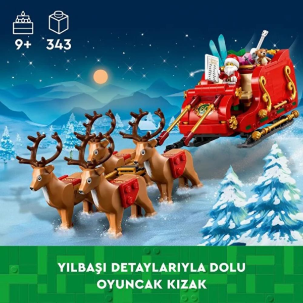 LEGO Iconic Noel Baba'nın Kızağı Oyuncağı 40499