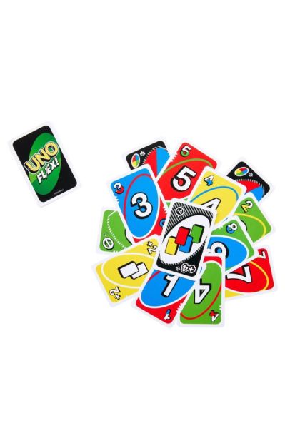 Uno Flex Card Game, Fun Games for Adult and Party Game Night, 2 to 8 Players