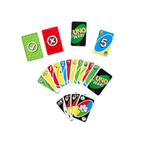 Uno Flex Kart Oyunu, Yetişkinler ve Parti Oyun Geceleri için Eğlenceli Oyunlar, 2 ila 8 Oyuncu