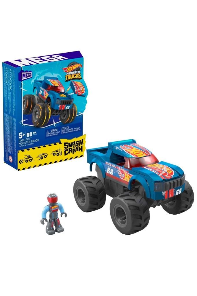 Hot Wheels Mega NoHar Smash N Crash Monster Truck, 5 Yaş Ve Üzeri, Hmm49