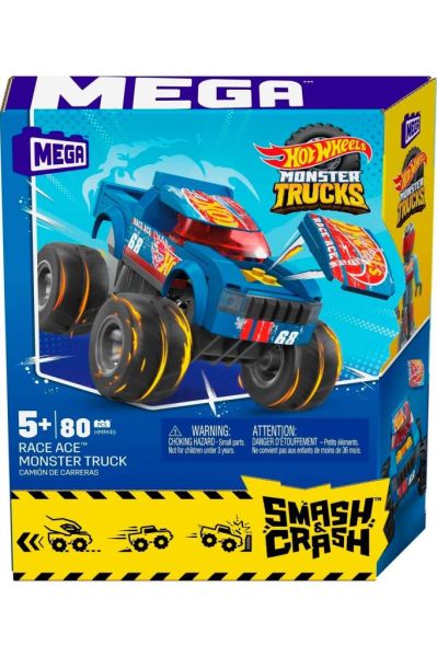 Hot Wheels Mega NoHar Smash N Crash Monster Truck, 5 Yaş Ve Üzeri, Hmm49
