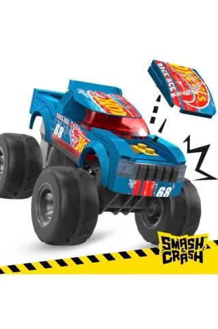 Hot Wheels Mega NoHar Smash N Crash Monster Truck, 5 Yaş Ve Üzeri, Hmm49