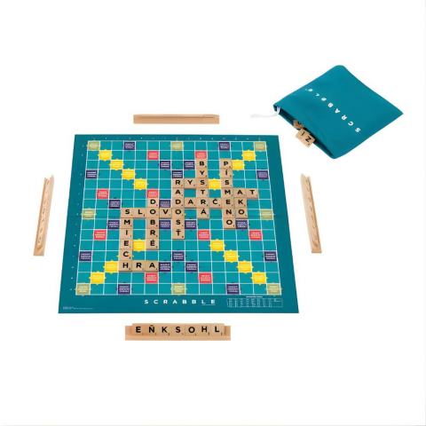 Scrabble Orijinal Ahşap 2'si 1 Arada Türkçe JLJ64