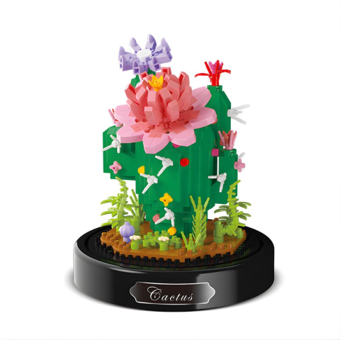 Fanus Blok Çiçek - Kaktüs 615 Parça