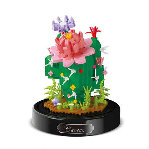 Fanus Blok Çiçek - Kaktüs 615 Parça
