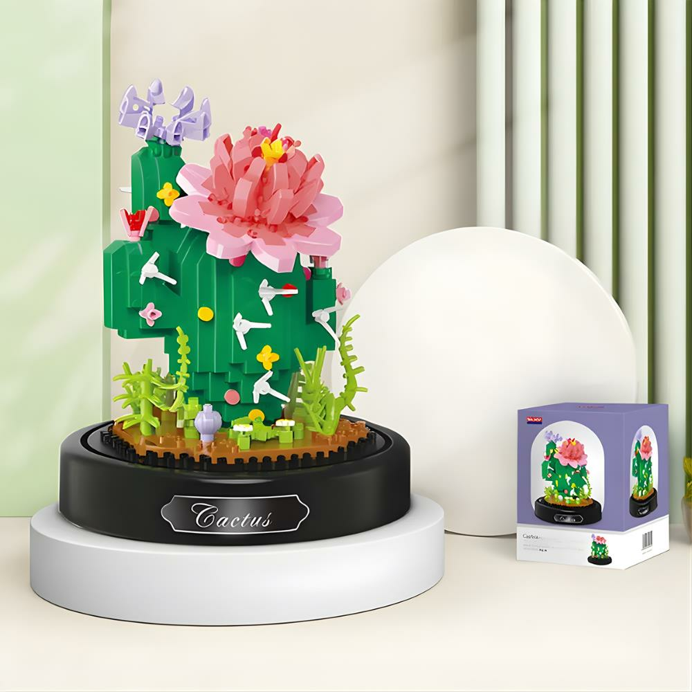 Fanus Blok Çiçek - Kaktüs 615 Parça