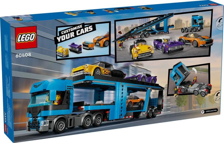 60408 LEGO® City Spor Arabalı Araç Taşıma Kamyonu