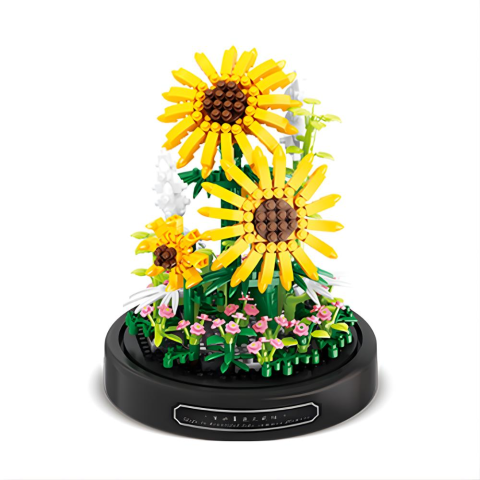 Fanus Blok Çiçek - Ayçiçeği 545 Parça