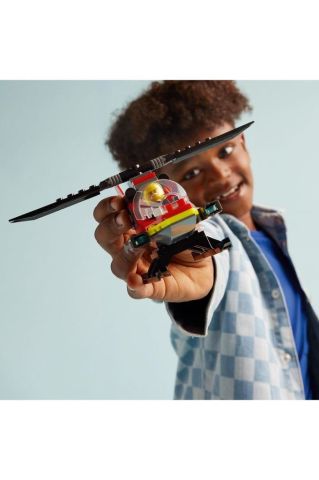 LEGO City İtfaiye Kurtarma Helikopteri 60411 - Yaratıcı Oyuncak Yapım Seti (85 Parça)