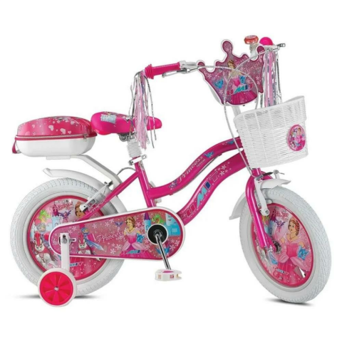16 Princess - Sepetli V Kız Çocuk Bisikleti 16 Jant Pembe
